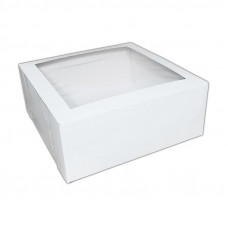 Cake box, white, 130x130x70mm