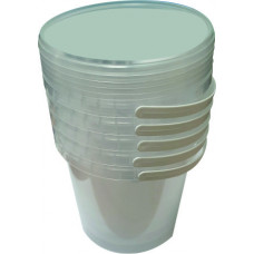 Plastic bucket with lid for storage 5pcs.*770ml