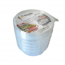 Plastic container with a lid for storage round 5pcs*365ml