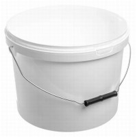 Round bucket 5 L transparent with lid, PP