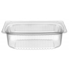 Lid for rectangular container 750-1000ml 190*165mm, transparent OPS