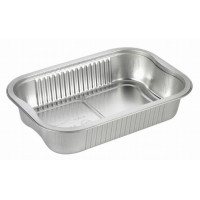 Aluminum container with handles 788ml 220*150*34mm, rectangular, sealable