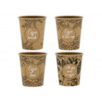 Paper cup 300ml/ 12oz 90mm ALL YOU NEED kraft, SUP MULTI