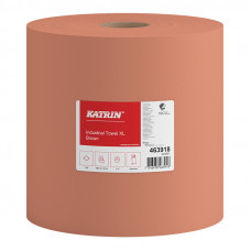 Katrin, industrial paper towel in rolls XL, 1-ply, 1 roll/pack, brown, 32cm x 1000m