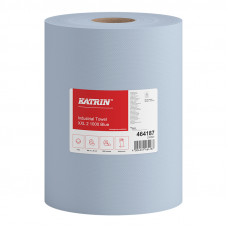 Katrin, industrial paper towel in rolls XXL2 Blue Laminated, 2-layer, 2 rolls/pack, blue, 360m