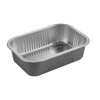 Aluminum container with handles 1380ml 220*150*60mm, rectangular, sealable