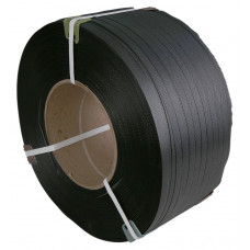 PP spriegošanas lenta 15mm*080mm*1800m, melna @406