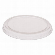 Lid for round container for salads 124mm, transparent PP