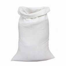 PP woven bag 60x110cm, white, with PE insert