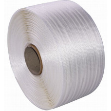 Woven strapping strap 13mm x 1100m, white