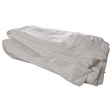 Bags with handles 30+18*55 25my, white HDPE
