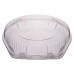 Round container 190*190*50mm hinged lid, transparent OPS