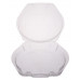 Round container 190*190*50mm hinged lid, transparent OPS