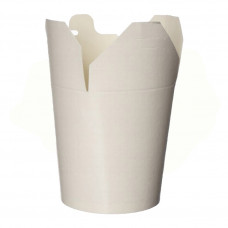 Paper containers 750ml for WOK, white paper