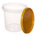Container with safety lock 670ml and lid 110mm  transparent, PP