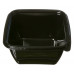 Rectangular container 500ml 125 x 125 x 66mm black, PET