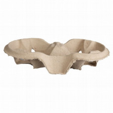 Cup holder for 2 cups, cellulose pulp