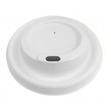 ECO sugarcane lid for cup 90mm white sugarcane