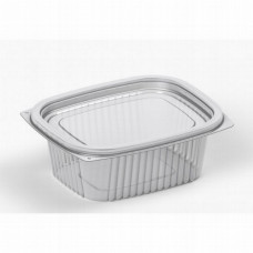 Rectangular container 450ml 149*122*51 with lid, transparent RPET