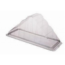 Sandwich container 165x65x80mm with lid, transparent RPET